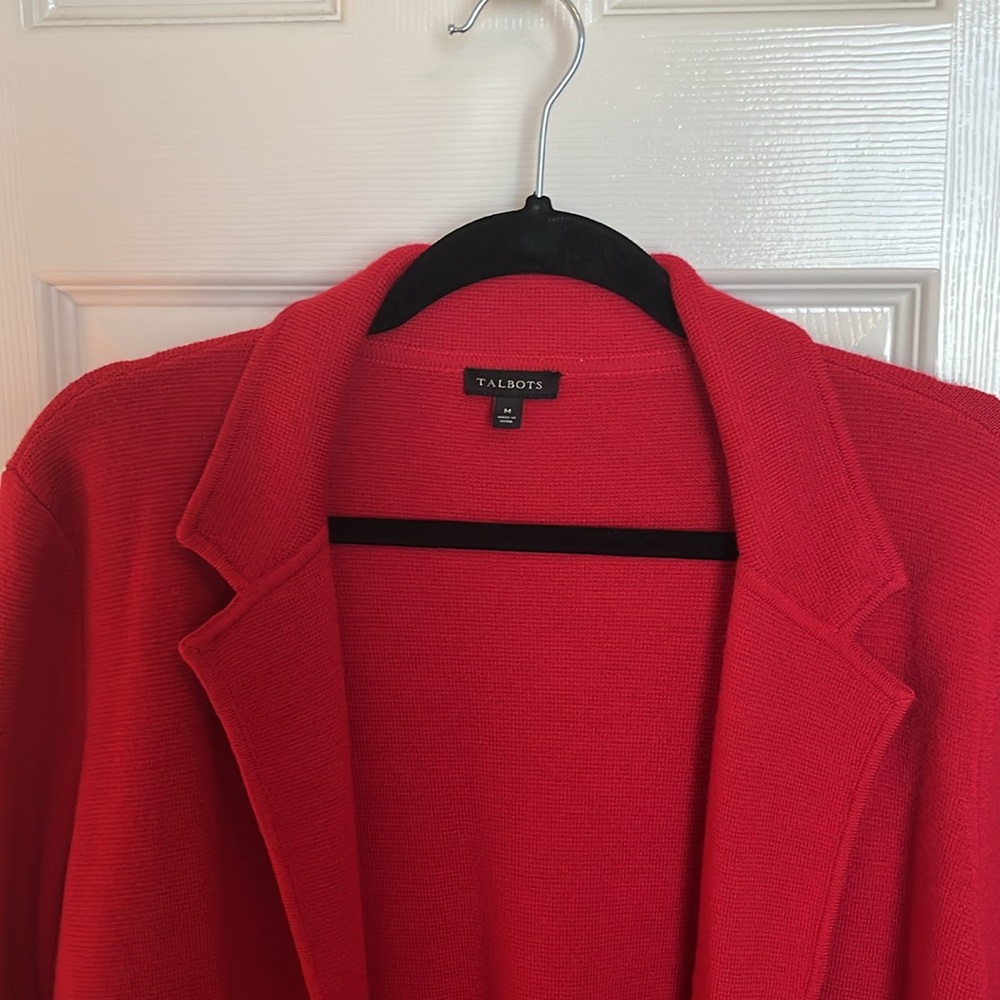 Talbots Wool Blend Open Cardigan - Picture 2 of 6